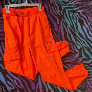 Neon orange sweats